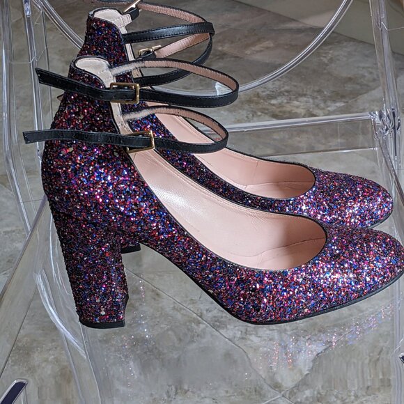 Kate Spade Baneera Heels - Size 9 - Glitter Galore! - Picture 6 of 8